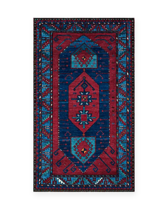 Tappeto Kazak antico caucasico, 220 × 140 cm – Rahim Tappeti, Treviso