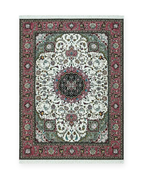 Tappeto Tabriz 60 raj misto seta Persia, 210 × 150 cm – Rahim Tappeti, Treviso